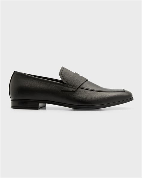 prada double cuir small saffiano leather|prada saffiano leather penny loafer.